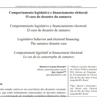 Comportamento legislativo e financiamento eleitoral: O caso do desastre da Samarco