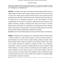 O rompimento da barragem de Mariana e seus impactos socioambientais