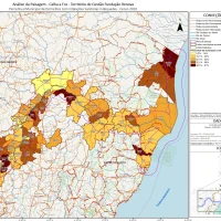 Mapa – Calha Foz Instalações Sanitárias Inadequadas