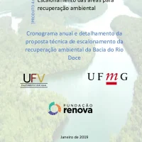 Escalonamento das áreas para recuperação ambiental: Cronograma anual e detalhamento da proposta técnica de escalonamento da recuperação ambiental da Bacia do Rio Doce