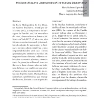 Rio Doce: riscos e incertezas a partir do desastre de Mariana (MG)