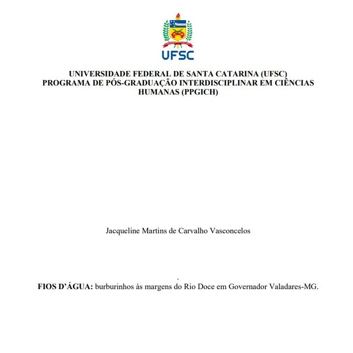 Fios d´Água: Burburinhos ás margens do Rio Doce