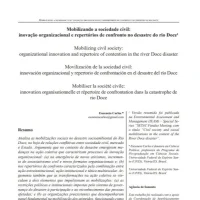 Mobilizando a sociedade civil: inovação organizacional e repertórios de confronto no desastre do rio Doce.